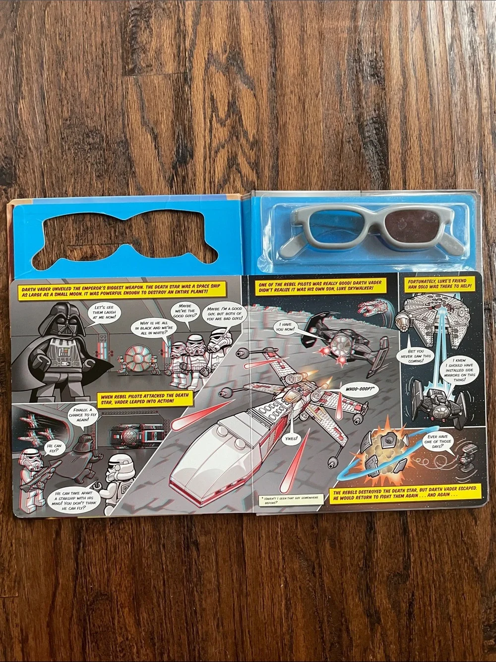 Scholastic LEGO Star Wars Anakin: Space Pilot Book with Blue and Red 3D Glasses